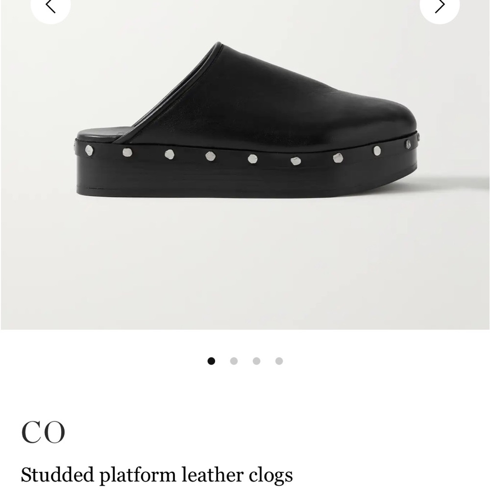 Co Studded Platform Leather Clogs 38
Made in Italy - Picture 8 of 9